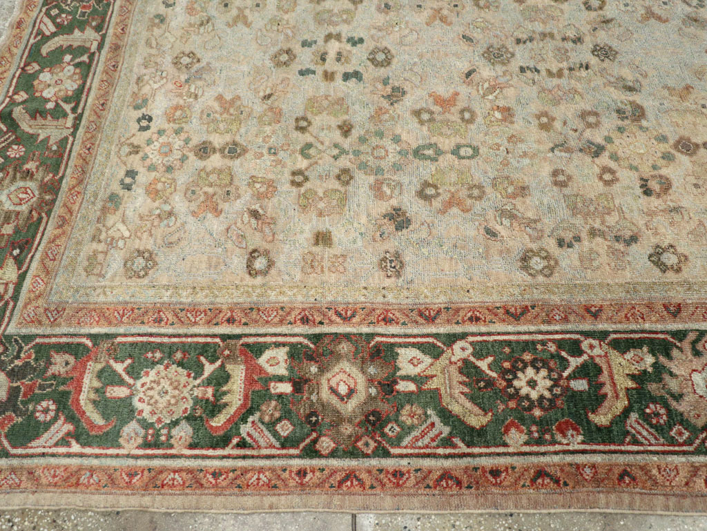Antique Persian Mahal Room Size Carpet, No.17925 - Staging