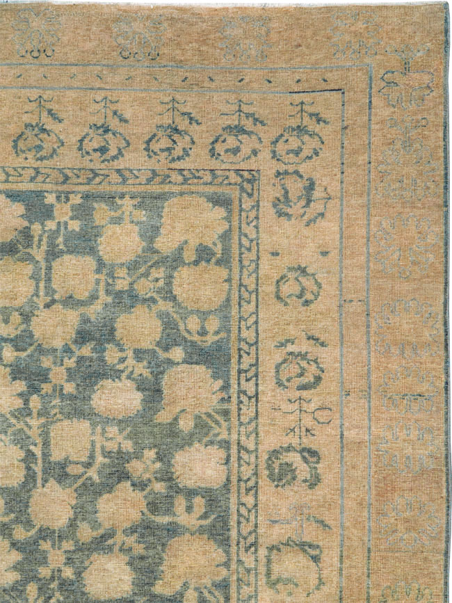 Antique East Turkestan Khotan Carpet, No.17926 - Staging