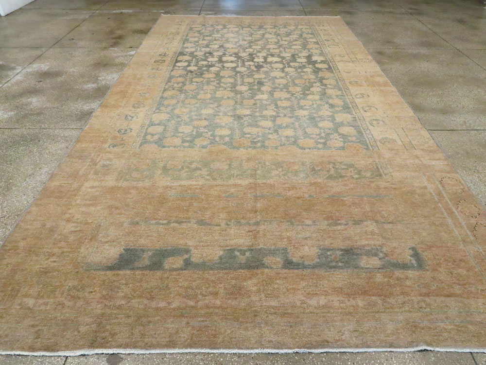Antique East Turkestan Khotan Carpet, No.17926 - Staging