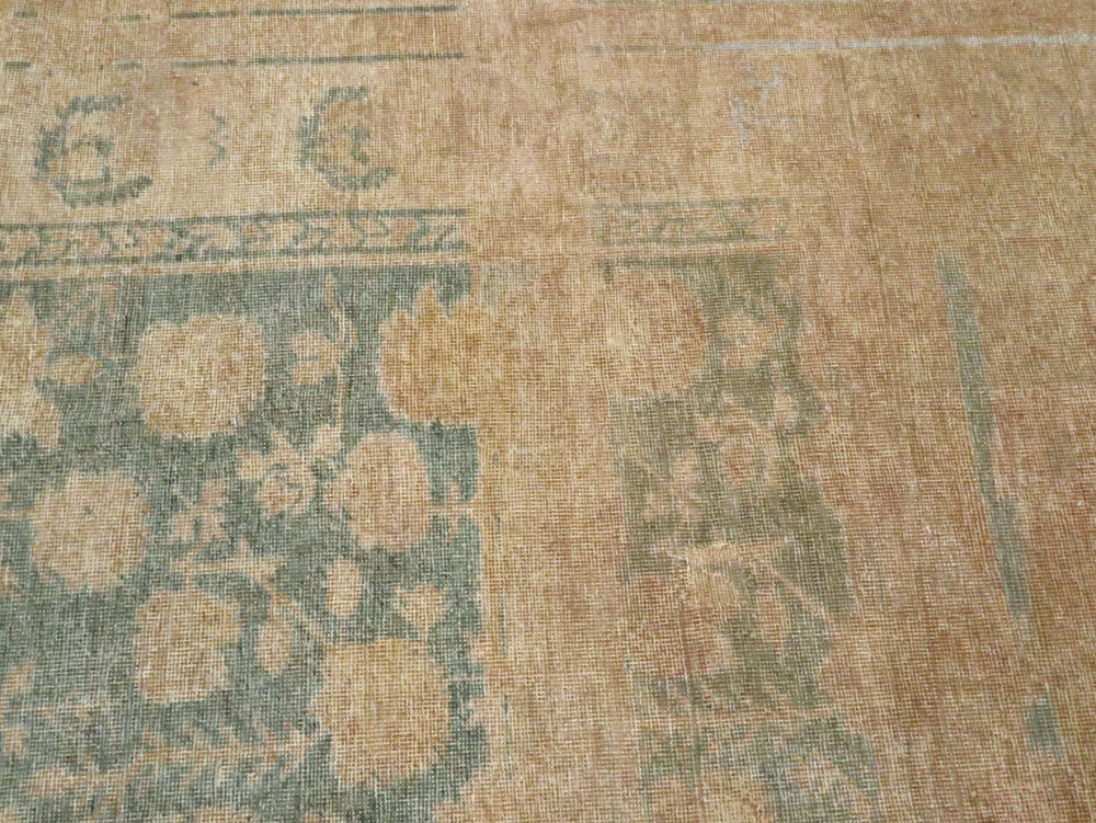 Antique East Turkestan Khotan Carpet, No.17926 - Staging