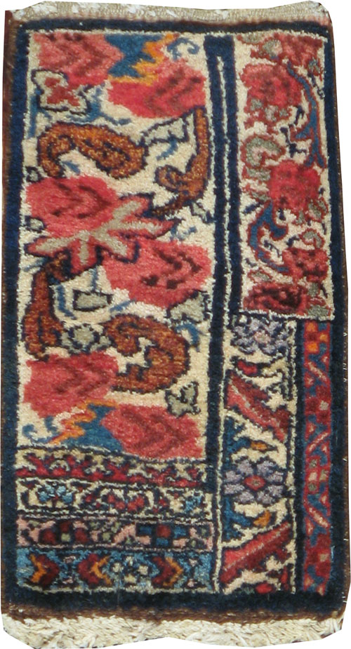 Vintage Persian Bidjar Sampler Rug, No.17936 - Staging