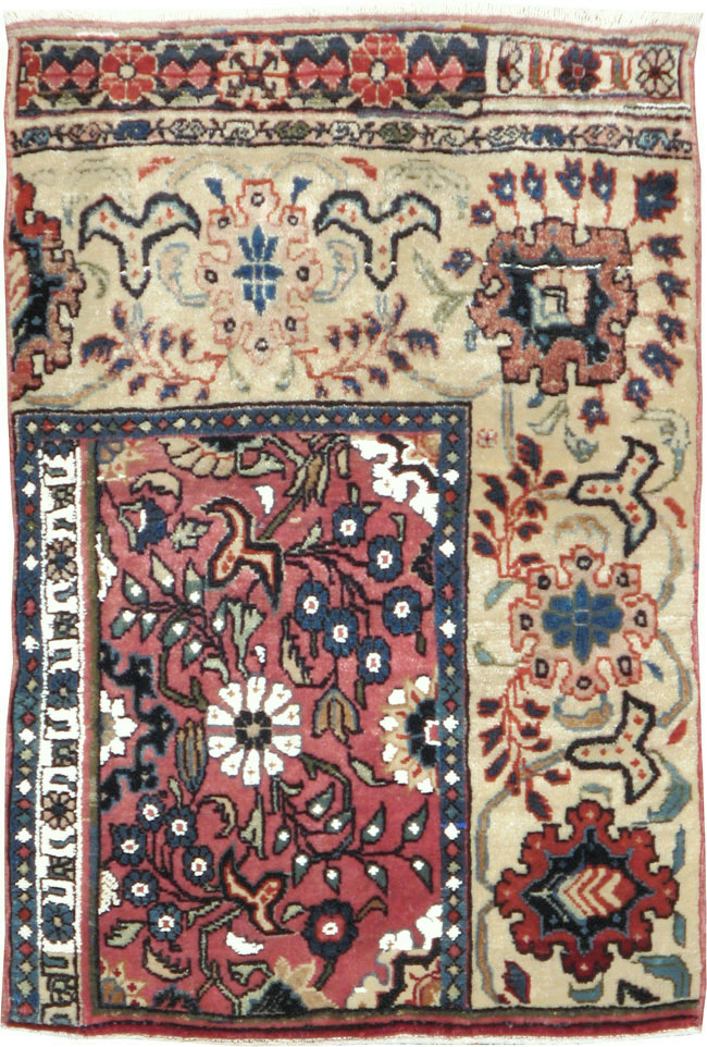 Vintage Persian Bidjar Sampler Rug, No.17937 - Staging