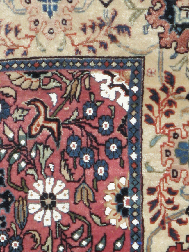 Vintage Persian Bidjar Sampler Rug, No.17937 - Staging