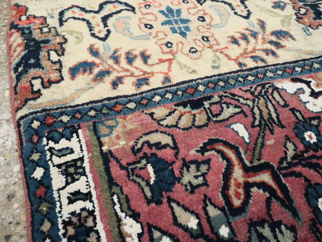Vintage Persian Bidjar Sampler Rug, No.17937 - Staging