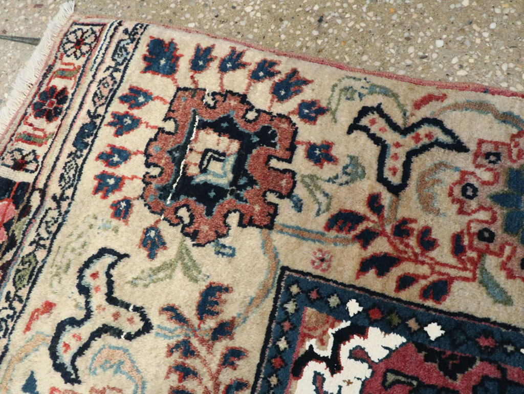 Vintage Persian Bidjar Sampler Rug, No.17937 - Staging