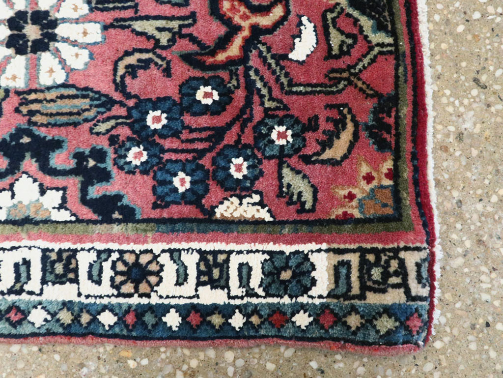 Vintage Persian Bidjar Sampler Rug, No.17937 - Staging