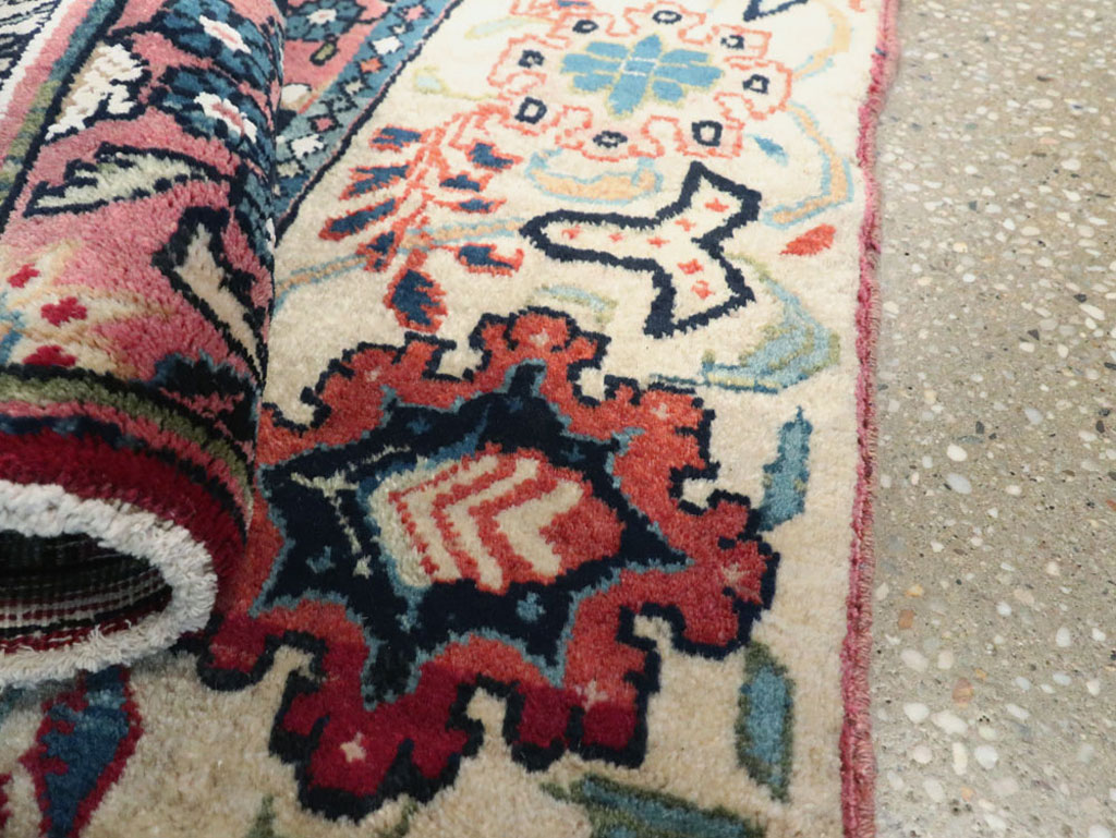 Vintage Persian Bidjar Sampler Rug, No.17937 - Staging