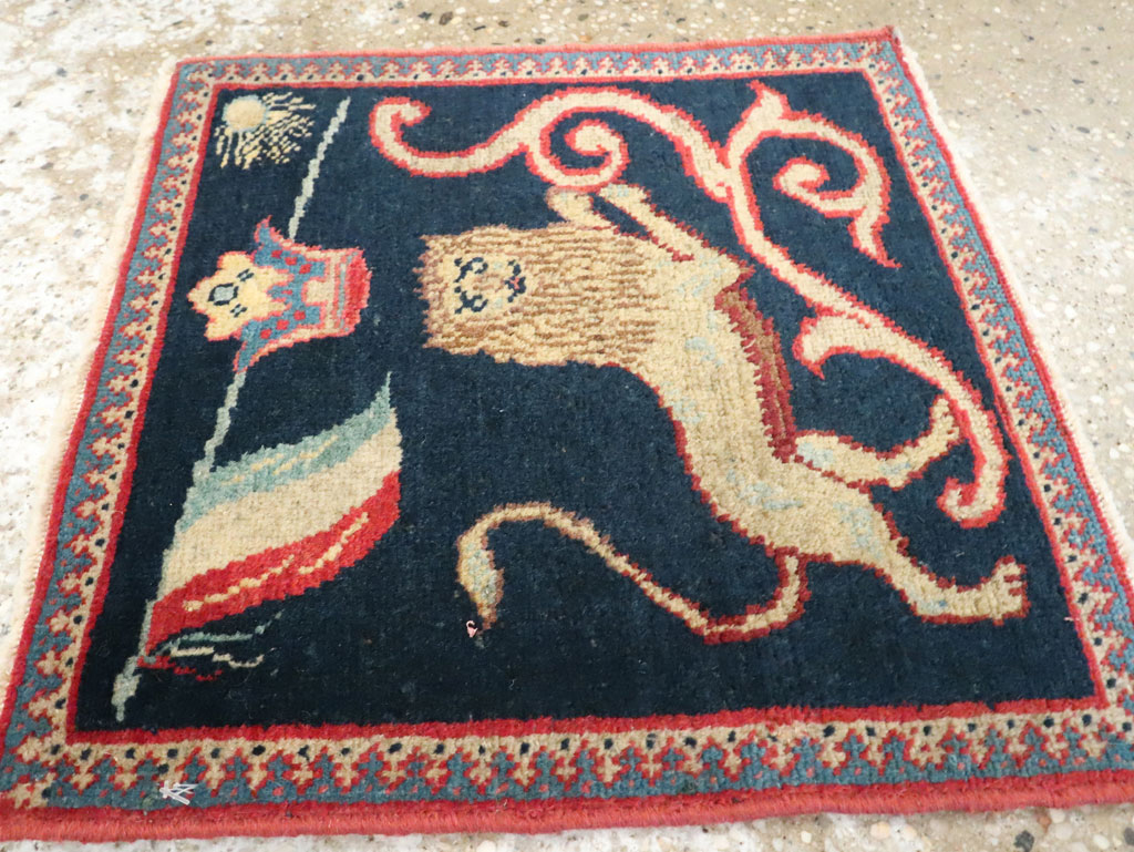 Antique Persian Souf Tabriz Pictorial Rug (Pair: 1 of 2), No.17941 - Staging