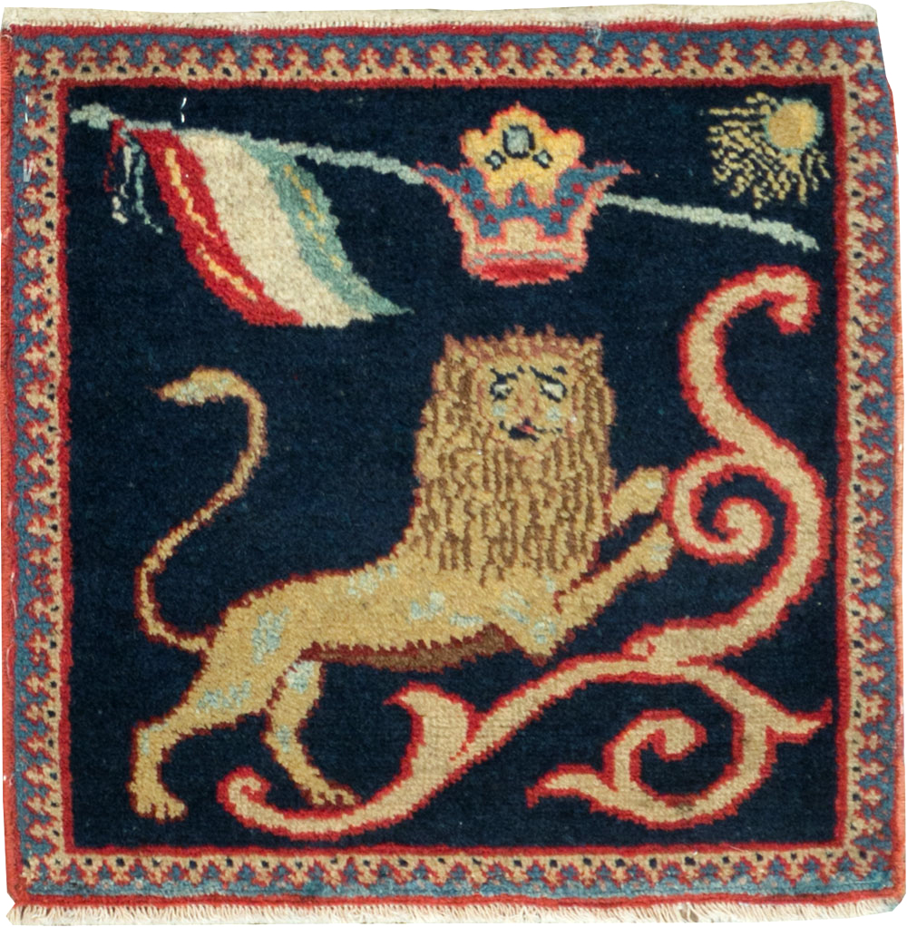 Antique Persian Souf Tabriz Pictorial Rug (Pair: 2 of 2), No.17942 - Staging