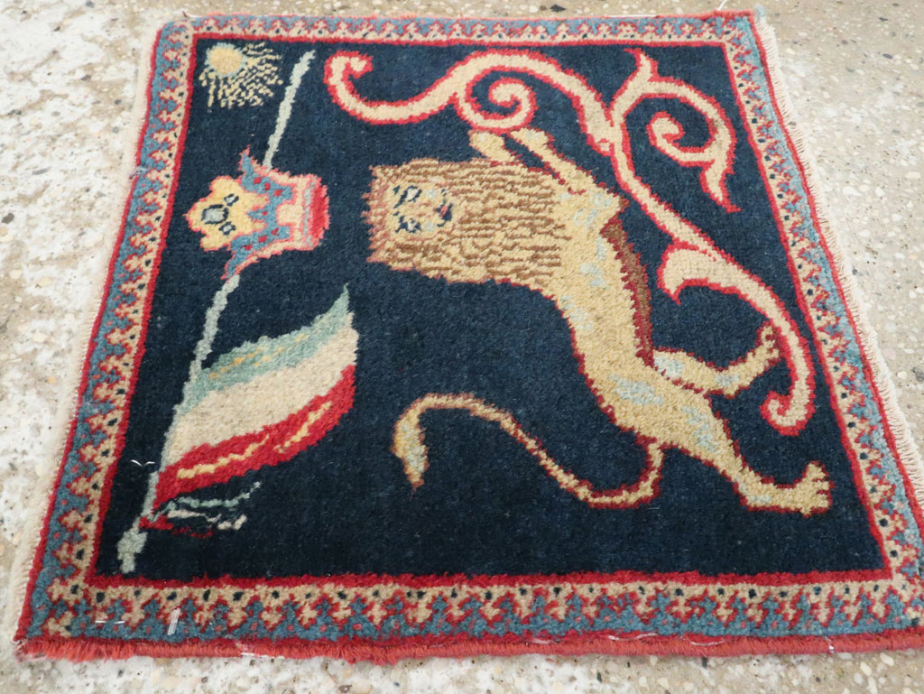 Antique Persian Souf Tabriz Pictorial Rug (Pair: 2 of 2), No.17942 - Staging