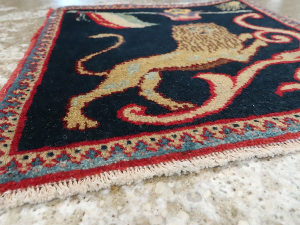 Antique Persian Souf Tabriz Pictorial Rug (Pair: 2 of 2), No.17942 - Staging