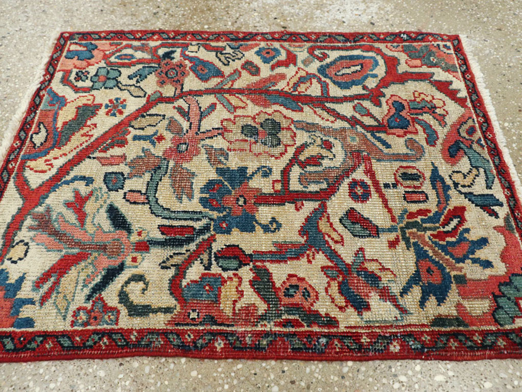 Antique Persian Mahal Rug, No.17947 - Staging