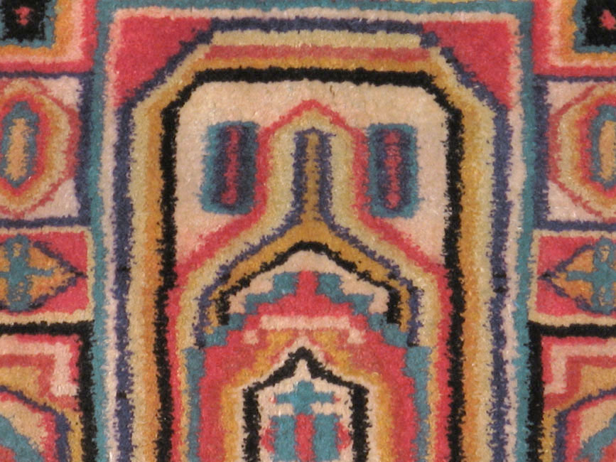 Vintage Persian Tabriz Rug, No.17954 - Staging