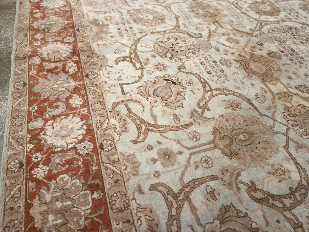 Antique Persian Tabriz Carpet, No.17986 - Staging