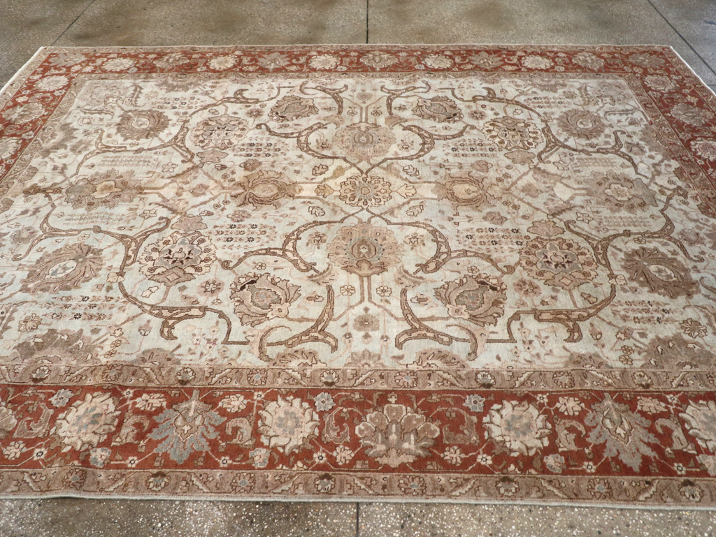 Antique Persian Tabriz Carpet, No.17986 - Staging