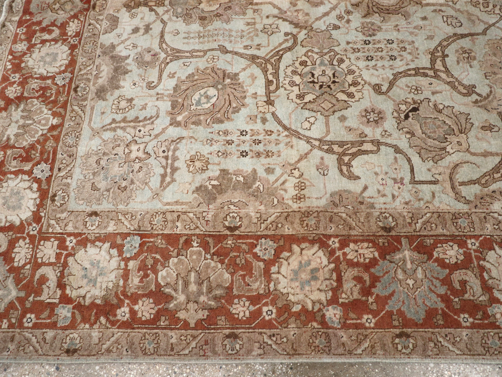 Antique Persian Tabriz Carpet, No.17986 - Staging
