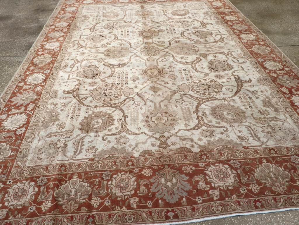 Antique Persian Tabriz Carpet, No.17986 - Staging