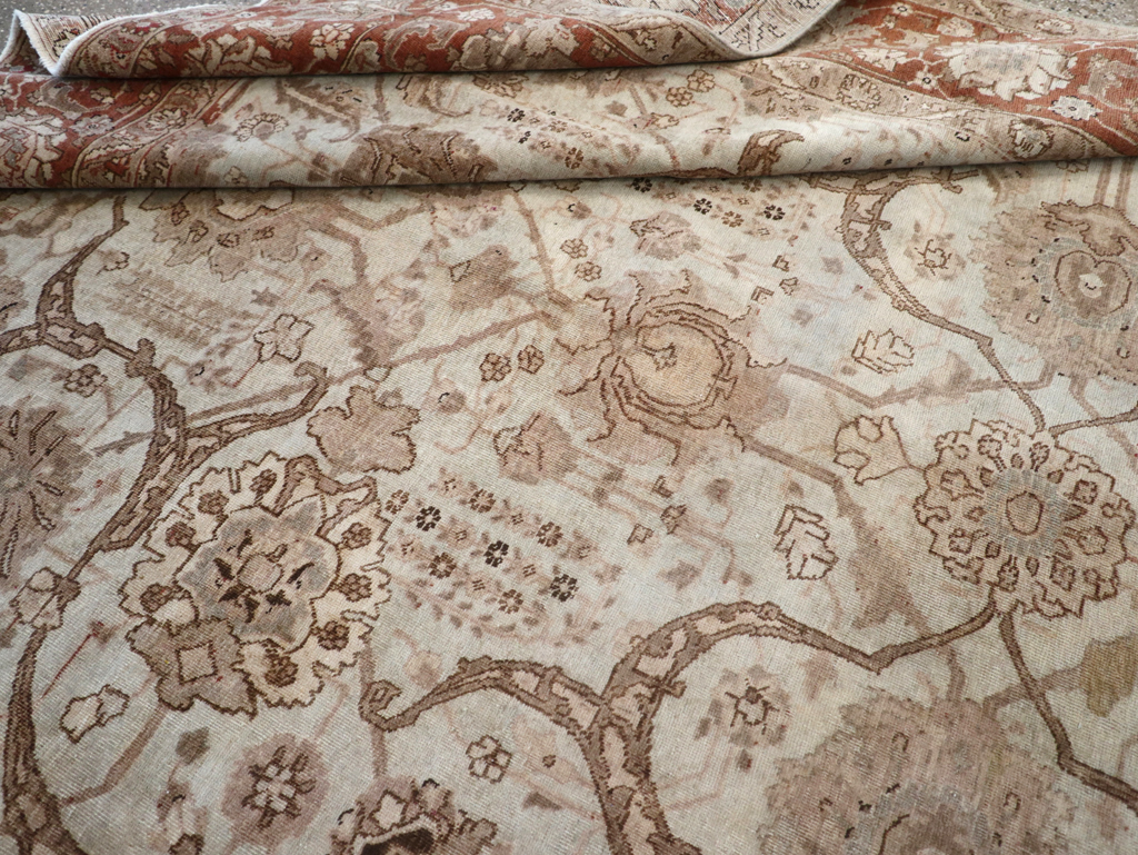 Antique Persian Tabriz Carpet, No.17986 - Staging