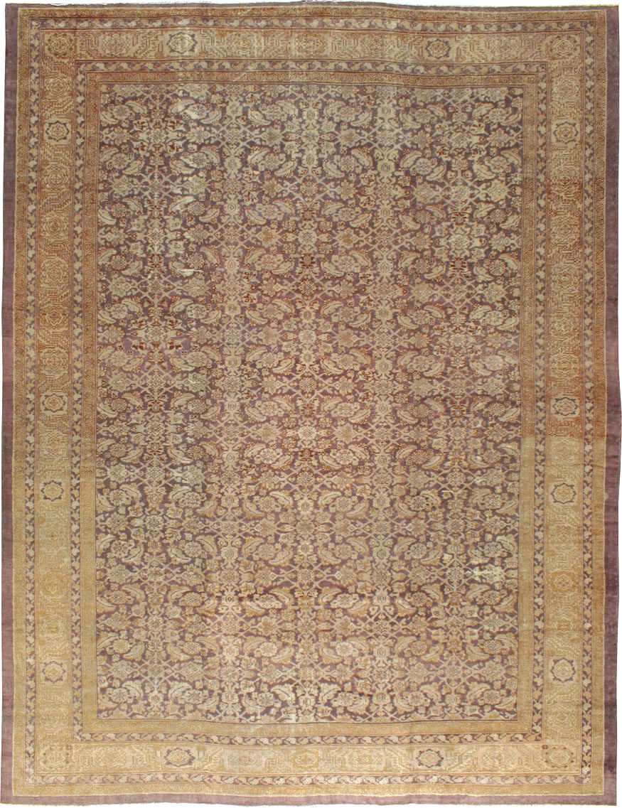 Antique Persian Mahal Carpet, No.18005 - Staging