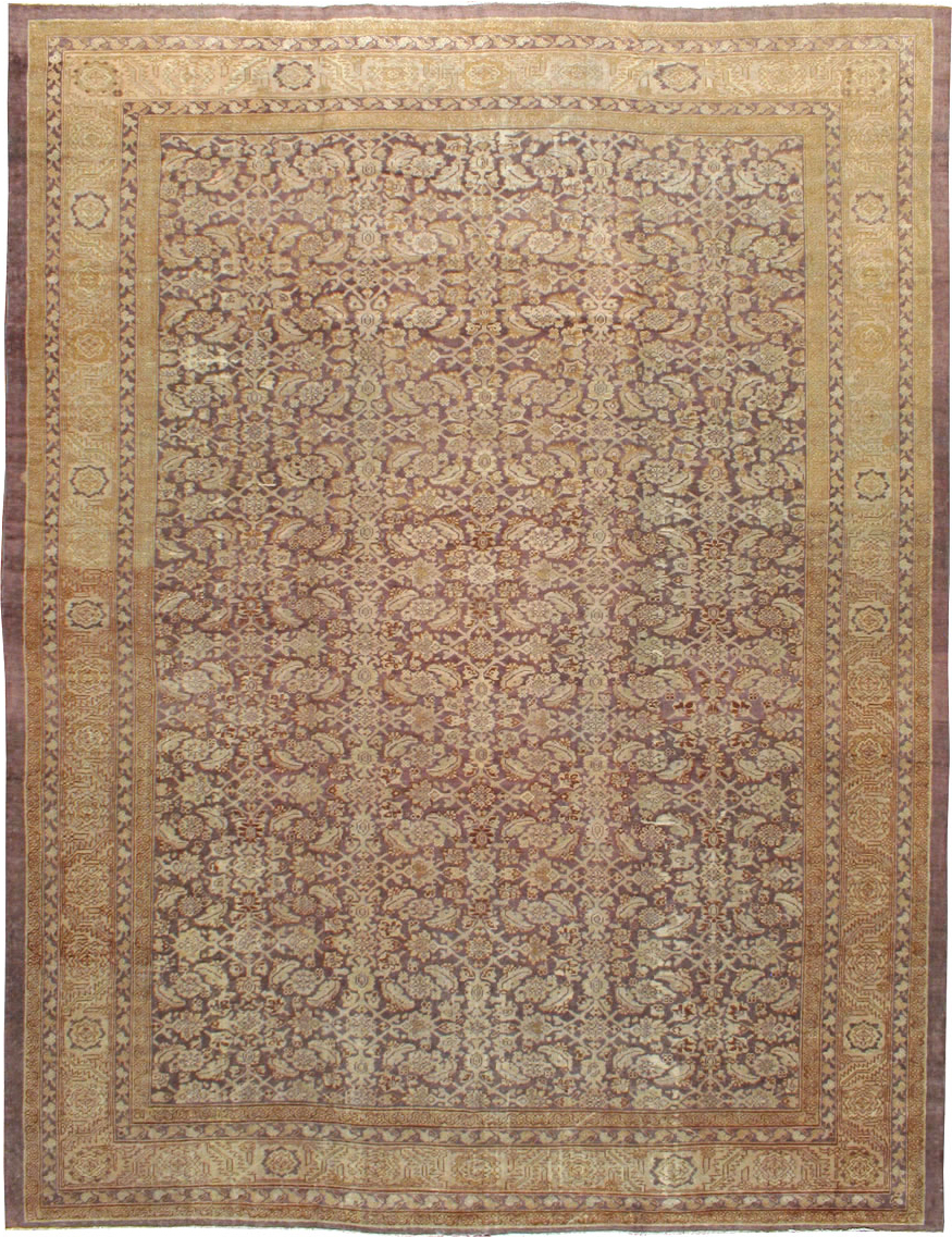 Antique Persian Mahal Carpet, No.18005 - Staging