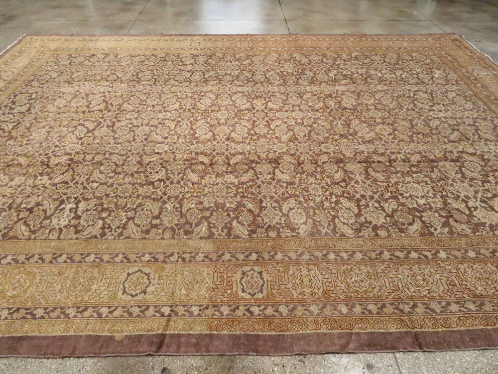 Antique Persian Mahal Carpet, No.18005 - Staging