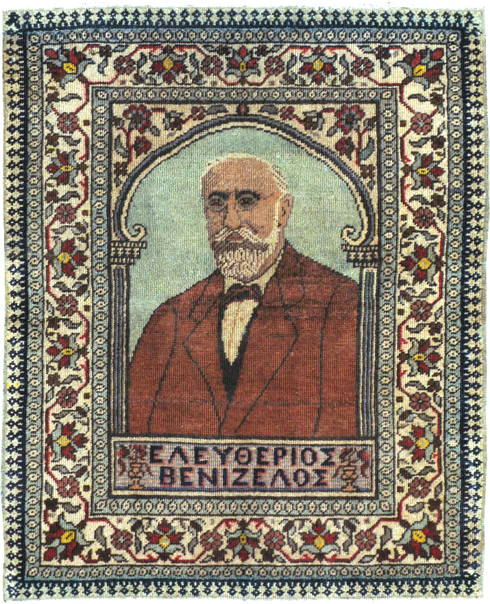 Antique Persian Tabriz Pictorial Rug, No.18006 - Staging