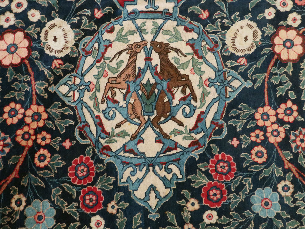 Antique Persian Mashad Pictorial Carpet, No.18016 - Staging