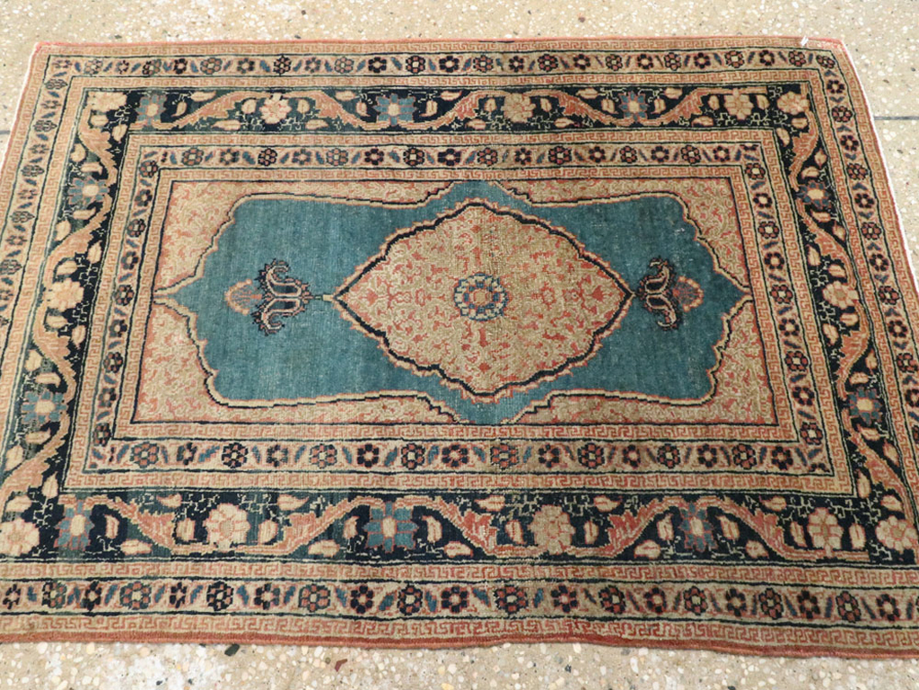 Antique Persian Tabriz Hagi Jalili Rug, No.18019 - Staging