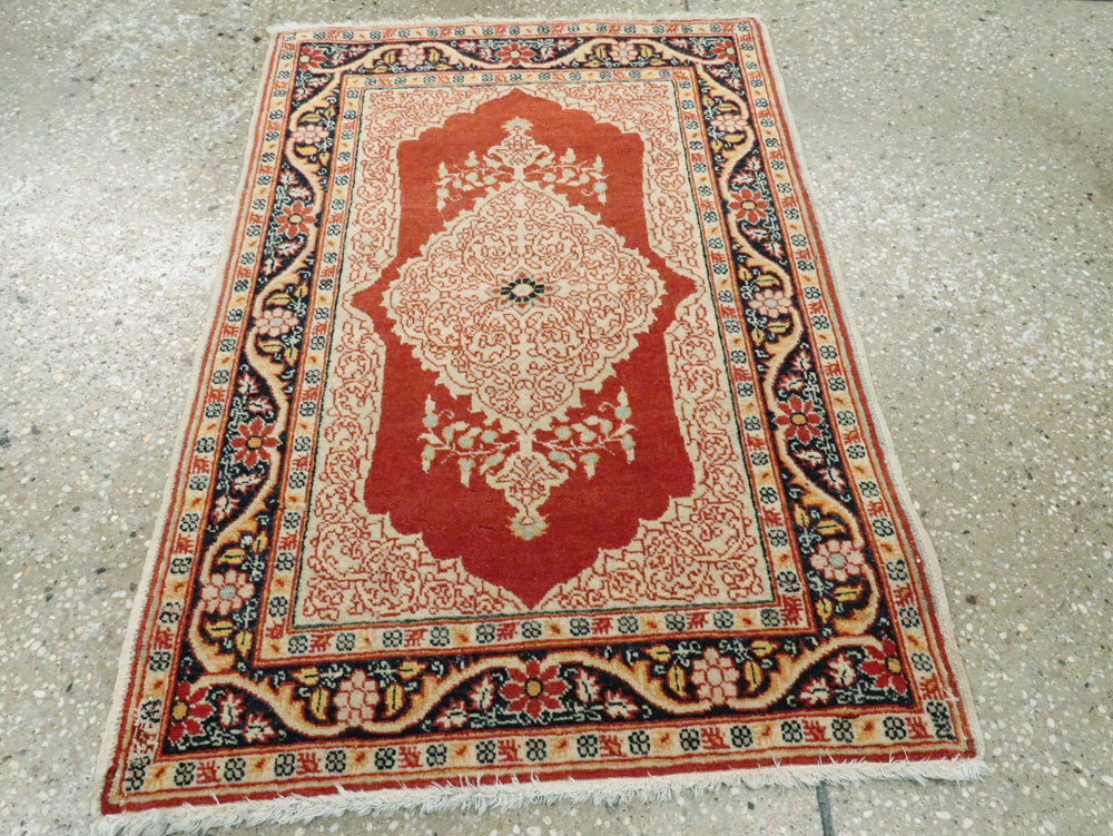 Antique Tabriz Hagi Jalili Rug, No.18020 - Staging