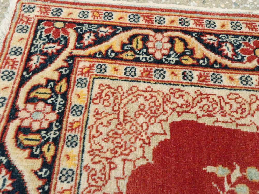 Antique Tabriz Hagi Jalili Rug, No.18020 - Staging