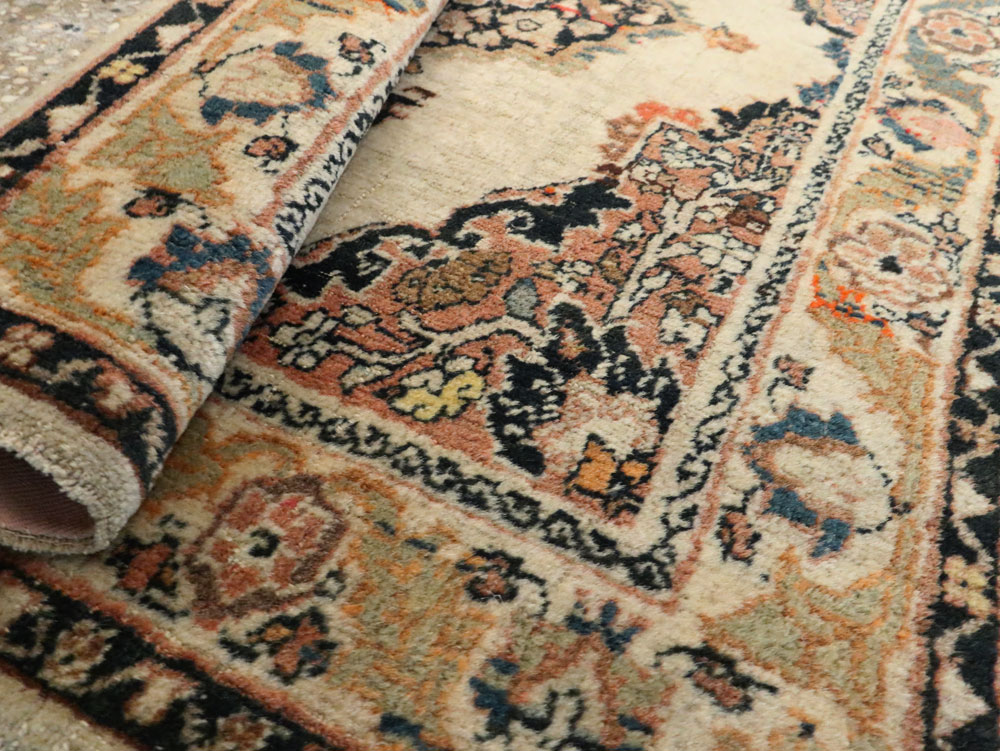 Antique Persian Tabriz Hagi Jalili Rug, No.18021 - Staging