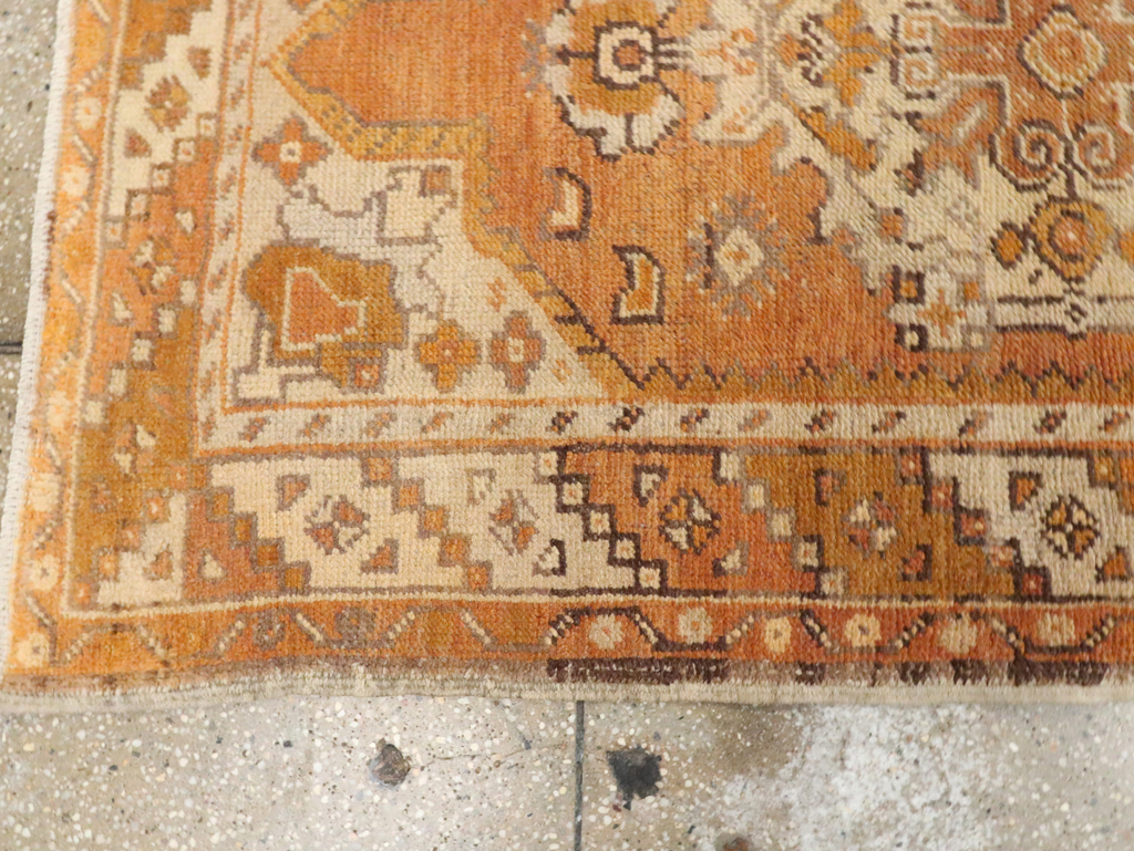 Antique Turkish Oushak Runner, No.18037 - Staging