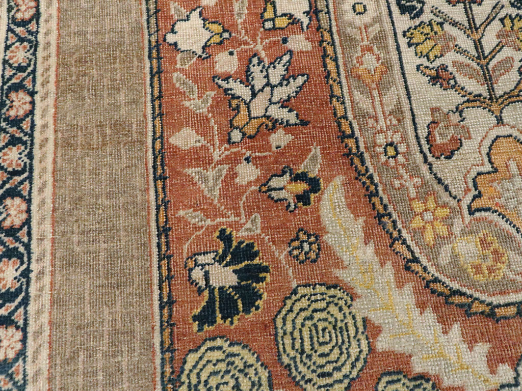 Antique Persian Tabriz Hagi Jalili Rug, No.18060 - Staging