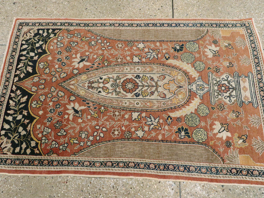 Antique Persian Tabriz Hagi Jalili Rug, No.18060 - Staging