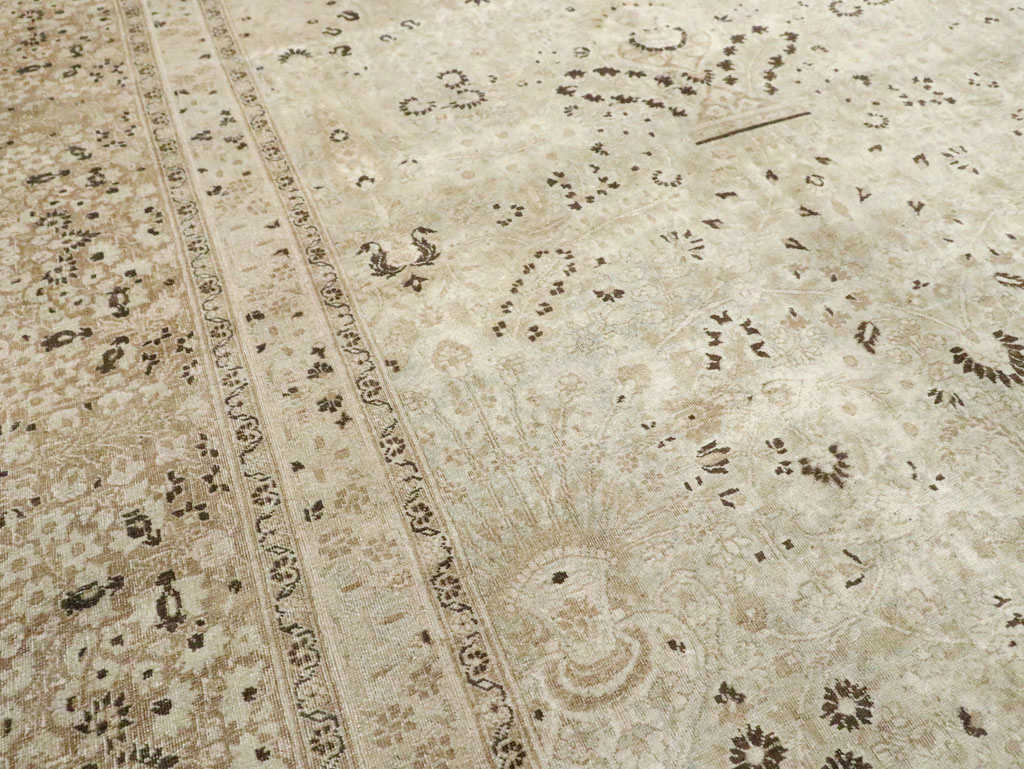 Antique Persian Mashad Carpet, No.18064 - Staging