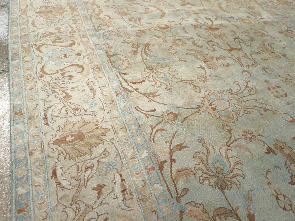 Antique Persian Tabriz Carpet, No.18065 - Staging