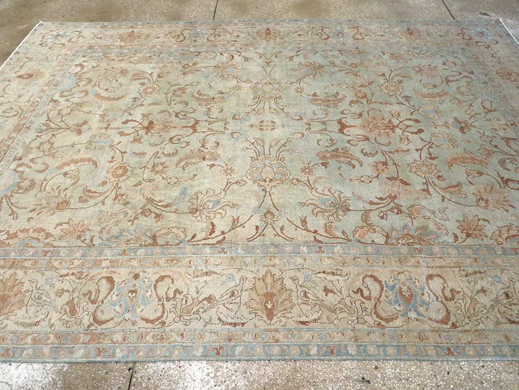 Antique Persian Tabriz Carpet, No.18065 - Staging