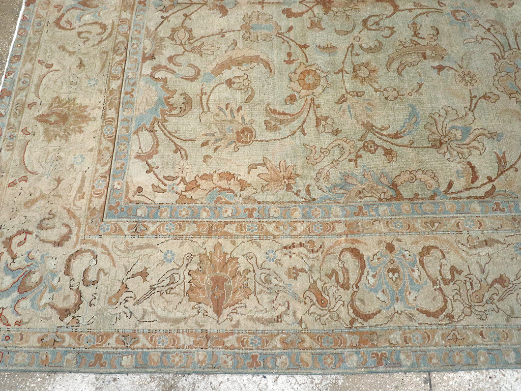 Antique Persian Tabriz Carpet, No.18065 - Staging