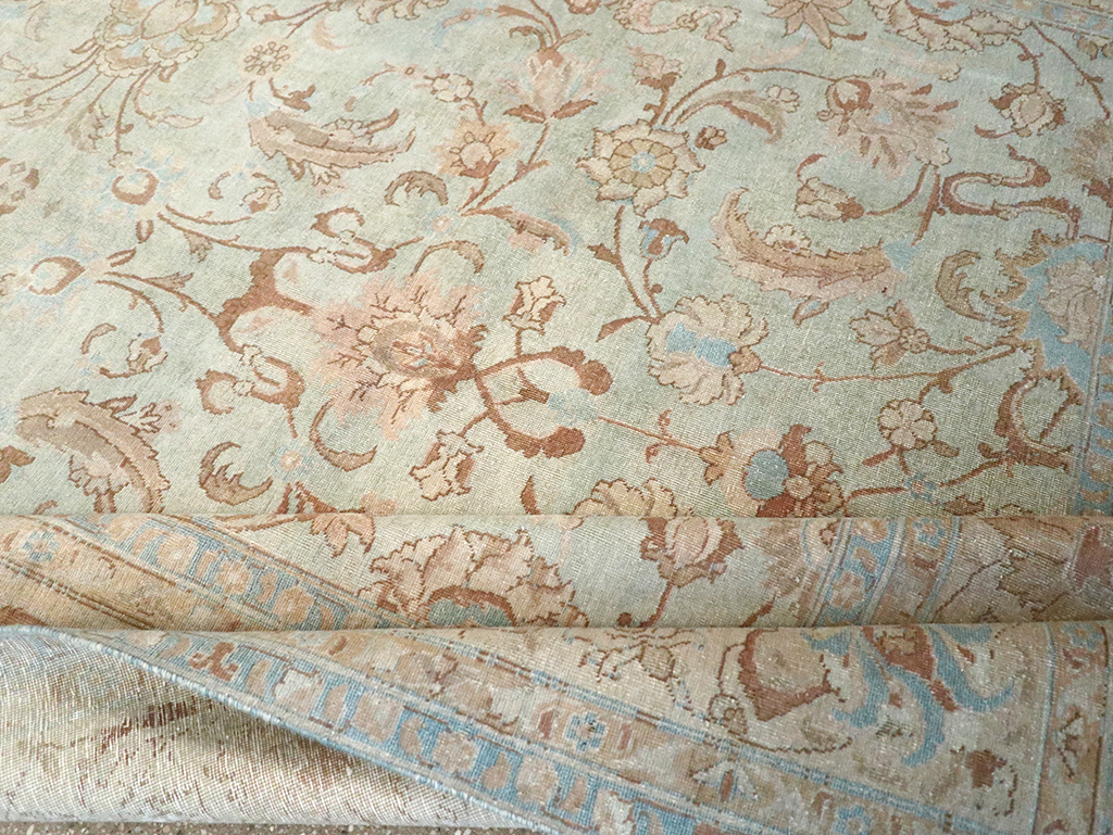 Antique Persian Tabriz Carpet, No.18065 - Staging