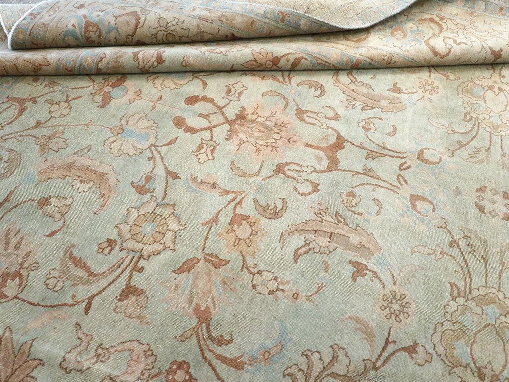 Antique Persian Tabriz Carpet, No.18065 - Staging