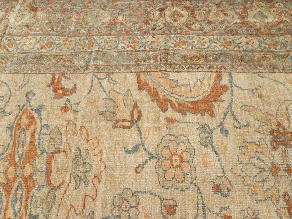 Antique Persian Sultanabad Carpet, No.18068 - Staging