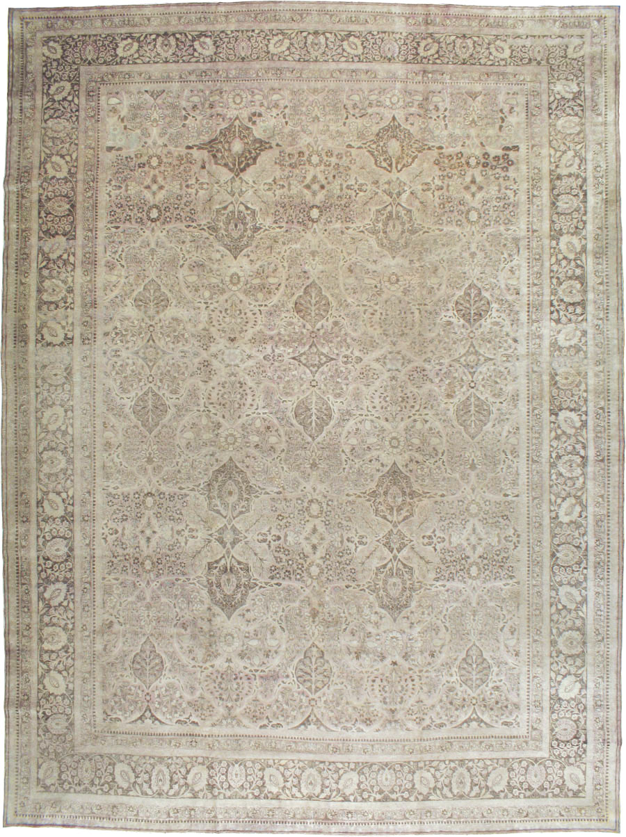 Antique Persian Tabriz Carpet, No.18084 - Staging