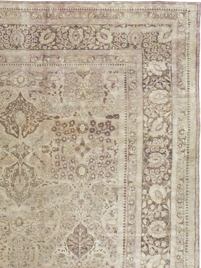 Antique Persian Tabriz Carpet, No.18084 - Staging