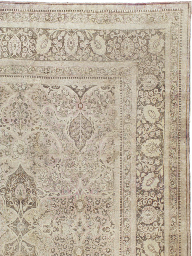 Antique Persian Tabriz Carpet, No.18084 - Staging