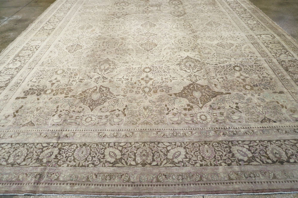Antique Persian Tabriz Carpet, No.18084 - Staging