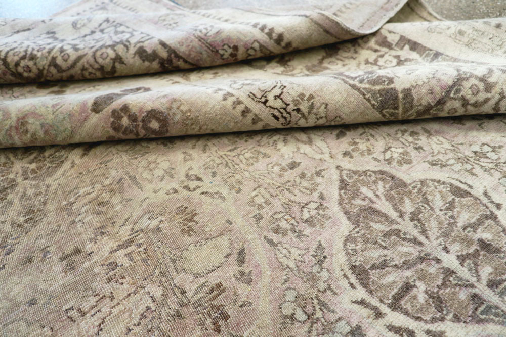 Antique Persian Tabriz Carpet, No.18084 - Staging