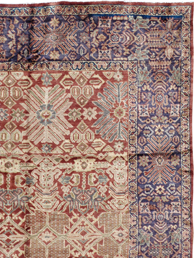 Antique Persian Mahal Carpet, No.18090 - Staging