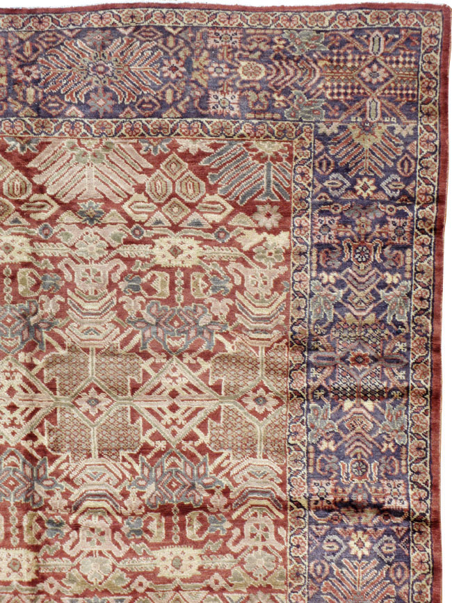 Antique Persian Mahal Carpet, No.18090 - Staging