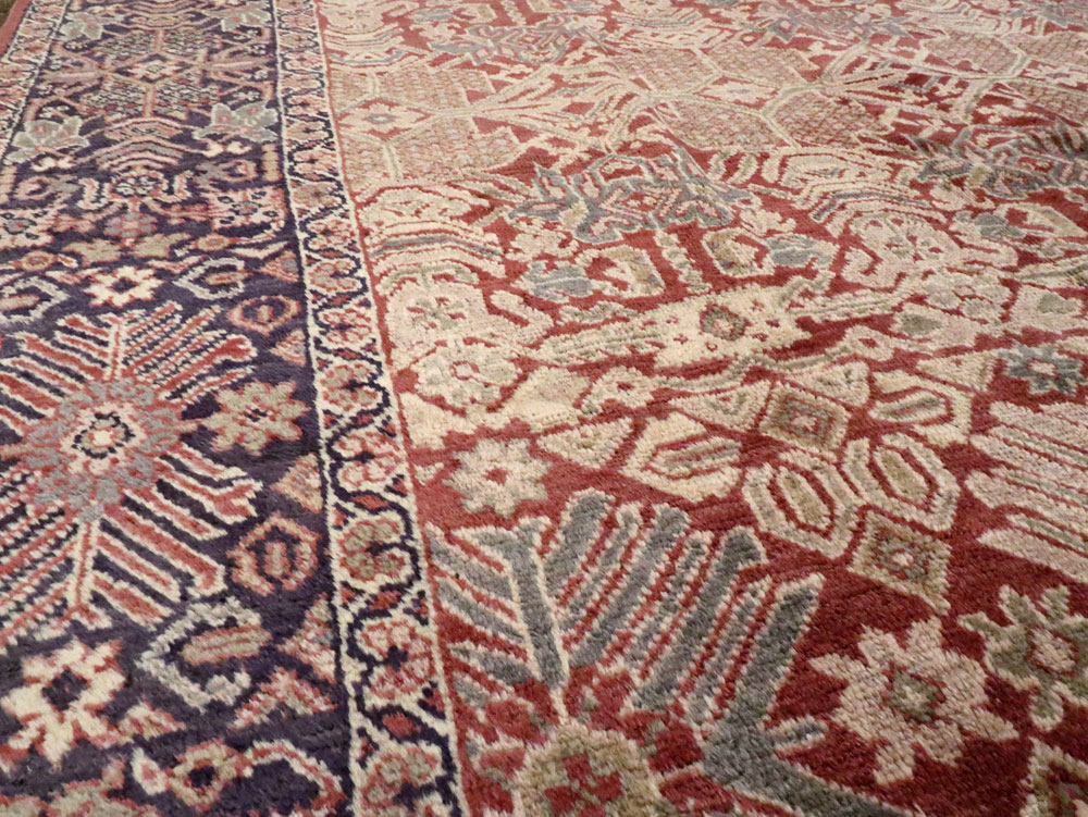 Antique Persian Mahal Carpet, No.18090 - Staging