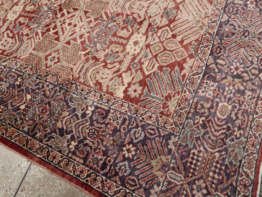 Antique Persian Mahal Carpet, No.18090 - Staging